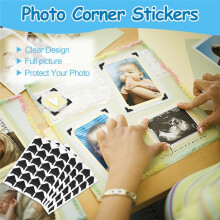 432 Pcs Photo Corners Self Adhesive, Acid Free Picture Corners for Scrapbooking, Photo Corners for DIY Scrapbooking A