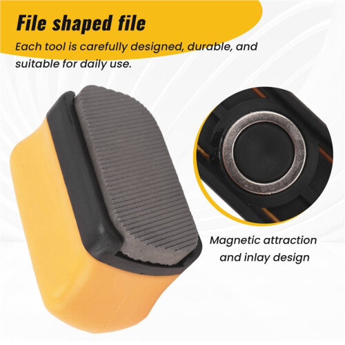 Denibbing File with Handheld Device, Double-Sided Grinding  Tools Car Paint Remover Tool Adjustable Paint File 2