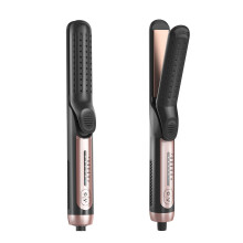 2 in 1 Hair Straightener and Curler with 360 Cool Airflow, Adjustable Temp, Dual Voltage for Travel