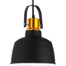 Industrial Ceiling Light E27 Single Head Flush Mount Pendant Lamp, Modern Minimalist Metal Design