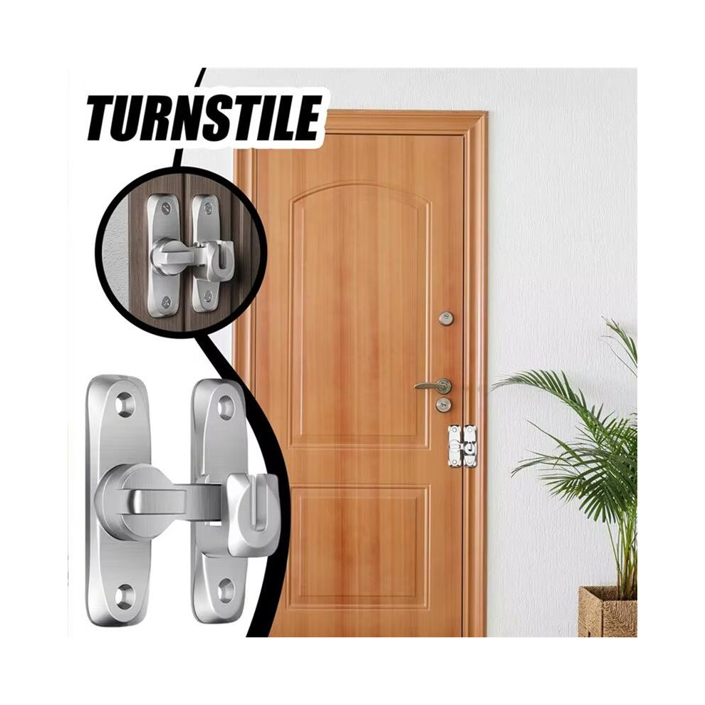 Flipping Door Lock Aluminum Alloy Heavy Duty Flipping Door Anti-Theft Hardware 90/180 Swing Door 6033232215915