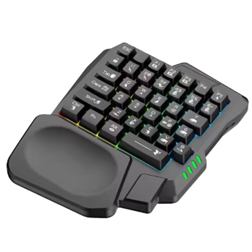 Ergonomics Gaming Keyboard Single Hand Usb Wired 35key One Handedly RGB Backlight  Keyboard 1