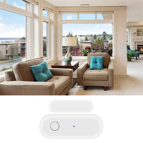 Door Sensor - WiFi Wireless Window Sensor Real- Message Notification Compatible with Alexa  Assistant 2