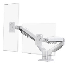 F160 Desktop Spring Monitor Arm 17-27inch Dual Monitor Holder Mount Arm Full Motion Display Stand Loading 2-9 Kgs A