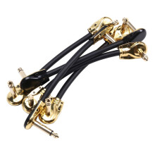 Guitar Effect Device Connects Wire Double Flat Anaerobic Audio Pedal Instrument Jack Plug 15CM