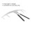 Stainless Steel Eyebrow Ruler Caliper with 3 Point Precise Positioning and Clear Permanent Scale 5