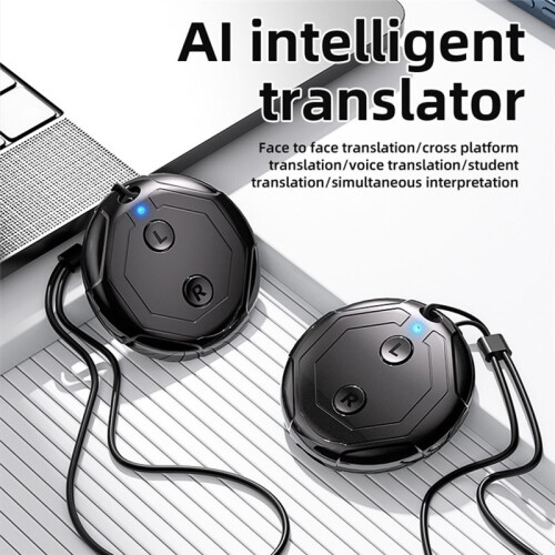 Traducteur Intelligent IA Interprète Portable Multiplateforme Communication Multilingue Simultanée