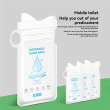 12 Stuks Draagbare Urinoirs voor Buitengebruik, 700cc, -Toiletten, Handige Wegwerp-Toilettas