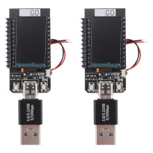 2Pcs BTC Solo Miner Nerdminer V2 55KH/S Bitcoin Solo Miner Station Nerdminer Board with Adapter