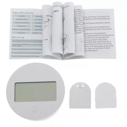 Temperature and Humidity Sensor LCD Screen Display Temperature and Humidity Sensor Voice Assistant Compatible 2