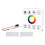 LED Strip Light Controller with 8Key Touch Panel RF Wireless Controller Reflux Pixel Control for Horse Race Tape Lamps,A 1