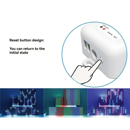 Tuya RGB LED Strip Light Controller DC5V-24V WiFi Music Controller Ambient Light Controller WiFi  App Control 2
