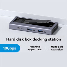 Hagibis M.2 SSD Enclosure Magnetic Cover External Hard Drive Case Ideal for  & PC