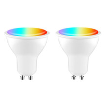Tuya GU10 LED Bulb Dimmable 5W AC100-130V WIFI+ Life App Control Work with Alexa Home 2 Pcs