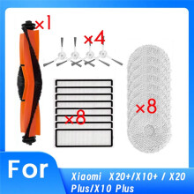 21 Szt dla X20+/X10+ / X20 /X10 Akcesoria do Odkurzacza Główna Szczotka Boczna Mop Filtr