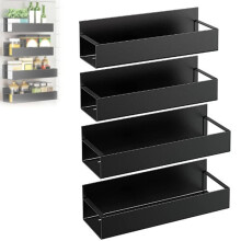 4PCS Magnetic Shelves for Washing Machine Versatile Storage Organizers for Washing Machine Spice Racks for Refrigerator
