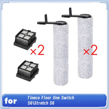 Accesorios de Filtro HEPA con Cepillo Giratorio para Floor One S6/Stretch S6