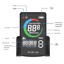 Electric Bicycle C13 Speedometer Color Screen for Bafang BF-UART Mid Motor UART Program for BBS0102B G340 G320