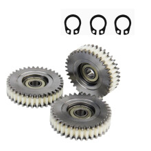 3st 36T Växel med Låsring för 500w Motor för Bafang Mxus Navmotor Nylon Växel Slitstarka Stålväxeltillbehör