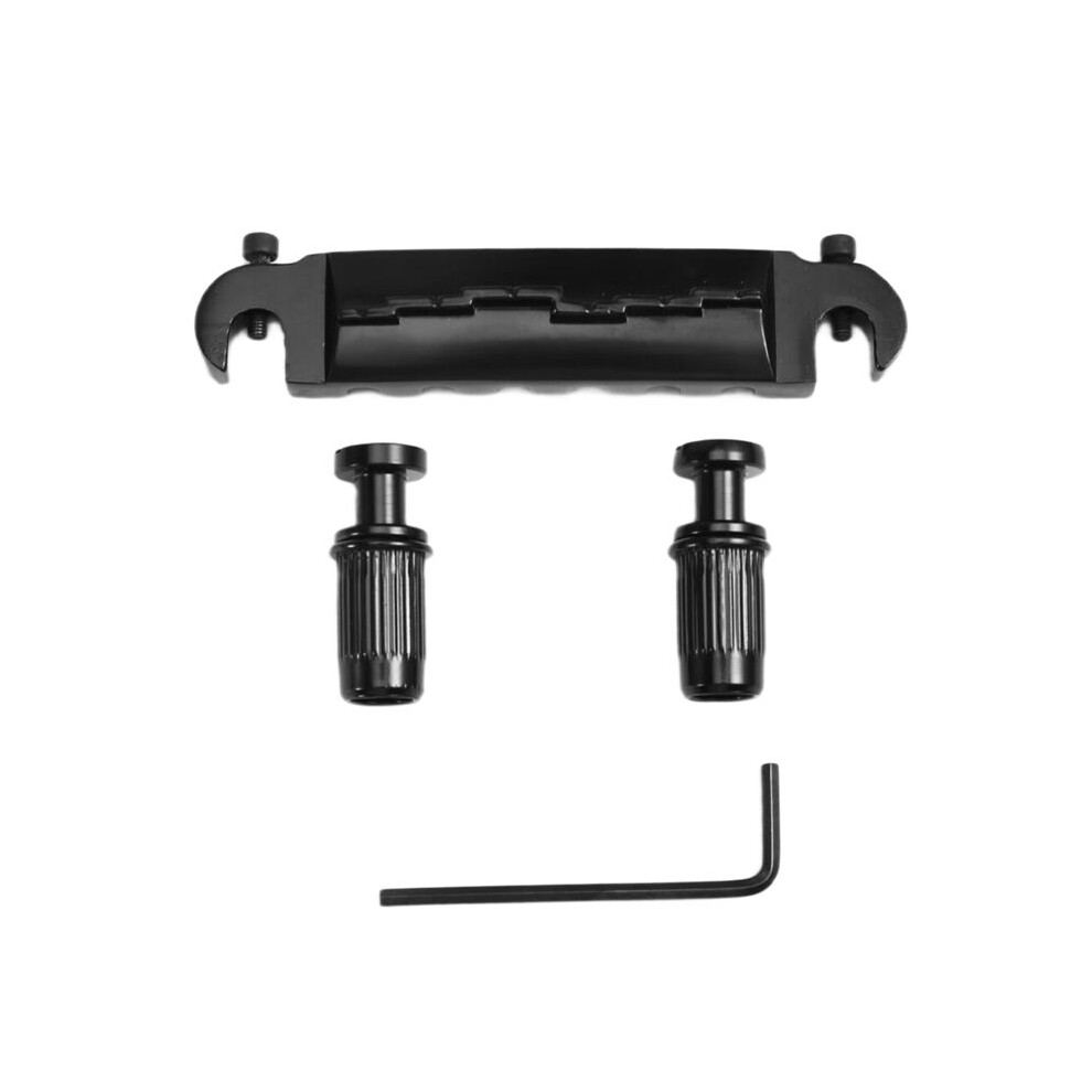 Guitar Bridge Tailpiece With Studs Guitar Compensated Ridge Wraparound Combination Bridge For Epi Lp Instrument Parts 4712256599868