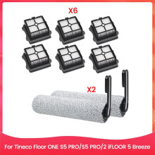 HEPA Filter Brush Roller Set for Floor ONE S5 S5PRO S5PRO 2 IFLOOR 5 Breeze Wet Dry Vacuum Cleaner Spare Parts
