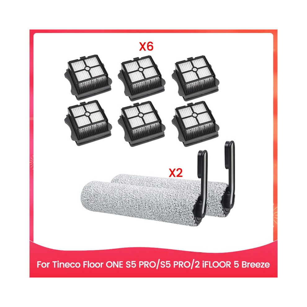 Hepa Filter Brush Roller Set For Floor One S5 S5pro S5pro 2 Ifloor 5 Breeze Wet Dry Vacuum Cleaner Spare Parts 6031540435056