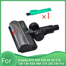 For R10 R20 R30 T30 V6 Vacuum Electric Floor Brush Attachment Floor Soft Roller Brush with LED Dust Lights
