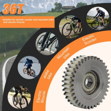 3Pcs 36T Gear with Circlip for 250w Motor for Bafang Mxus Hub Motor Nylon Gear Wear-Resistant Steel Gear Accessories
