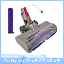 Quick-Release Floor Brush Compatible with V7 V8 V10 V11 V15 Vacuum Cleaner with LED Headlights for Hardwood Floor Carpets