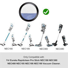 4 Stück Ersatzfilter für NEC180 NEC280TL NEC380 NEC480 NEC185 NEC186 NEC190 Staubsaugerteile