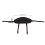Waterproof Kayak Backrest 52.8x24cm Padded Support with Adjustable Strap Black 2