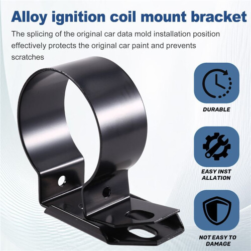 Black Ignition Coil Mount Bracket with Stable Performance Ignition Coil Bracket for  260 289 302 351W 351C 2