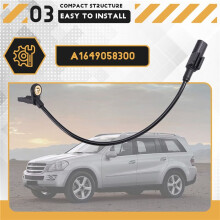 Car ABS Sensor Rear Wheel Speed Sensor A1649058300 for GL450 X164 2006-2013 ML300 W164 2010-2012 ML350