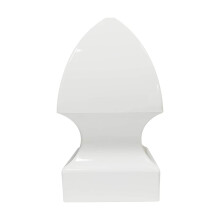 White Vinyl 4x4 Fence Post Cap, UV Resistant, Easy Install, Weather Protection, Gothic Style