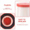 2Pcs Filter for  VC01 Handheld Vacuum Cleaner Accessories Replacement Filter Portable Dust Collector 5