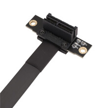 PCIE X1 Riser Cable Dual 90 Degree Right Angle PCIe 3.0 X1 to X1 Extension Cable 8Gbps PCI Express 1X Riser Card 20cm