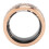 Strasssteine Smart Ring 18mAh Gold Größe 10 10