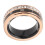 Strasssteine Smart Ring 18mAh Gold Größe 10 8