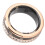 Strasssteine Smart Ring 18mAh Gold Größe 10 16