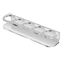 Prateleira Armazenamento Frascos Insulina, Suporte Organizador com 5 Compartimentos, Serve para Frascos U-100 Padrão 10 Ml, Acrílico Durável,