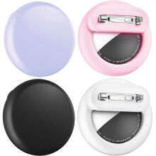 AirTag Holder with Hidden Safety Pin Case for Kids Elderly Clothes Attachment for Apple AirTag 4 Pack