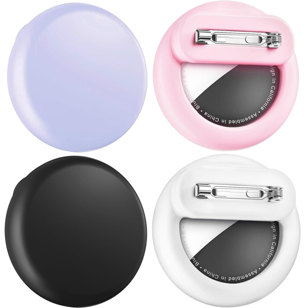 Airtag Holder With Hidden Safety Pin Case For Kids Elderly Clothes Attachment For Apple Airtag 4 Pack 9771547192077