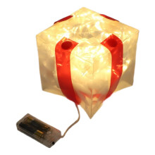 Christmas Glowing Gifts Box Decoration Ornament with Bow Lighting Box Outdoor Light Lighting Xmas 2024 Home Yard Decor A
