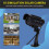 Simulation Solarkamera Außenüberwachung Simulation Fake Kamera Dummy Cam mit LED Licht Schwarz 1