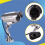 Simulation Solarkamera Außenüberwachung Simulation Fake Kamera Dummy Cam mit LED Licht Silber 5