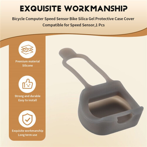 Bicycle Computer Speed Sensor Bike Silica Gel Protective Case Cover Compatible for  Speed Sensor,1 Pcs 1