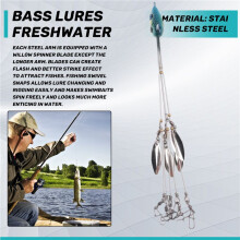 Alabama Guarda-Chuva para Pesca de Bass Stripers, Kit de Equipamento para Iscas de NataçãO para Pesca de áGua Doce, Azul