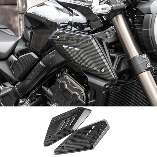 Carbon Fiber Motorcycle Frame Side Panel Guard Cover Shell Intake Pipe Protector for  CB650R 2019 2020 2021 1