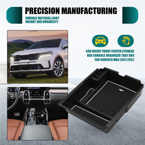 Car Insert Front Center Storage Box Console Organizer Tray Box for  Sorento MQ4 2021 2022