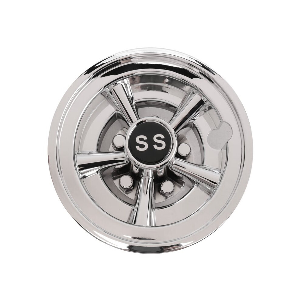 1Pcs 8Inch Ss Cart Wheel Covers, 5 Spoke Design Hub Cap For Carts For Club Car, Ezgo, 6033826273727